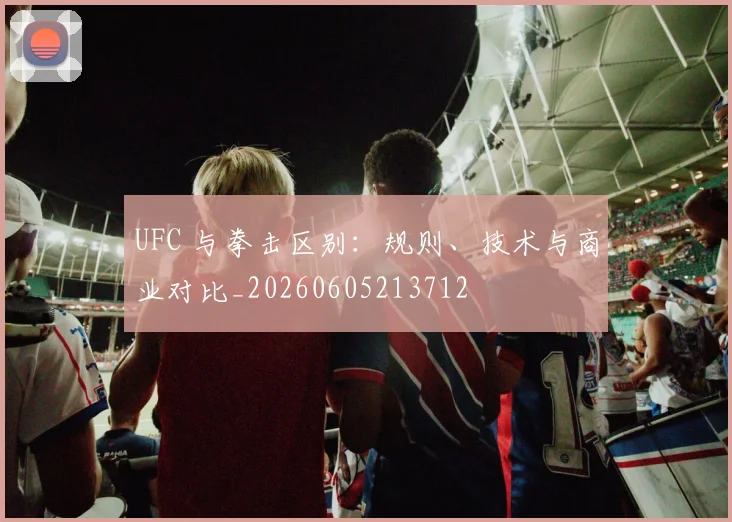 UFC 与拳击区别：规则、技术与商业对比_20260605213712